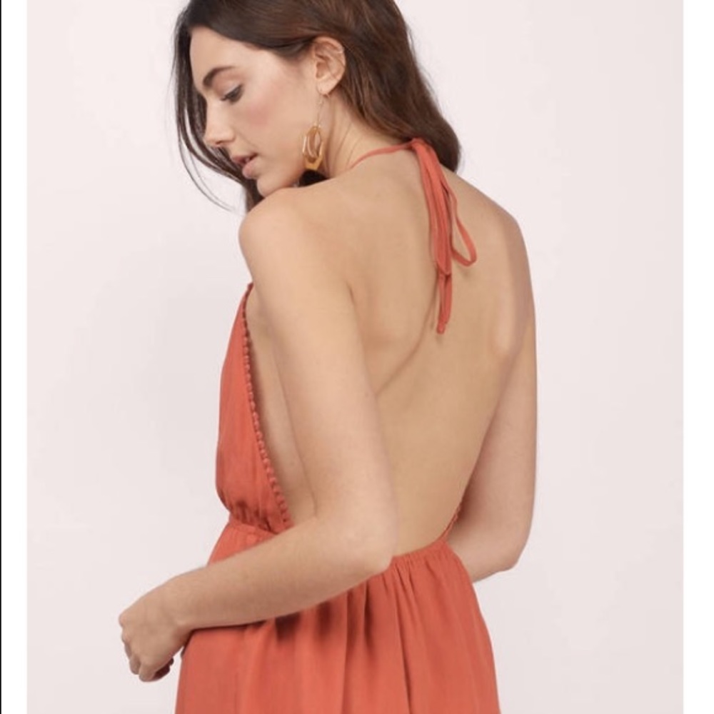 Tobi orange romper